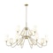 Z-Lite Gianna Chandelier, 12-Light, 60.25 In.W x 33.75 In.H, Modern Gold/White 7509-12-60MGLD - alternate 5
